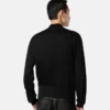 Cardigan polo din tricot de mătase și bumbac
