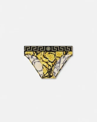 Chiloți din bumbac jersey jacquard imprimat