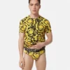 Chiloți din bumbac jersey jacquard imprimat