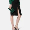 Clutch Medusa 95 cu efect de crocodil