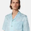 Cămașă din amestec de mătase cu model jacquard Barocco Cămașă din amestec de mătase cu model jacquard Barocco