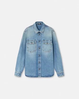 Cămașă din denim cu detalii decorative