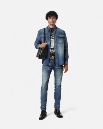 Cămașă din denim fabricată în Japonia