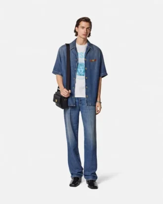 Cămașă din denim Medusa Biggie