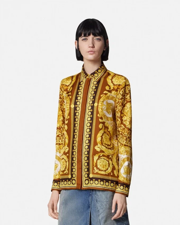 Cămașă din mătase Barocco Silk Cămașă din mătase Barocco Silk