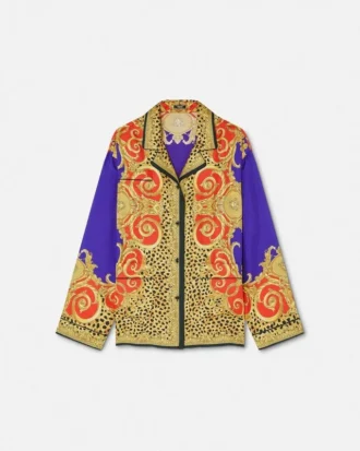 Cămașă din mătase Cheetah Barocco Silk