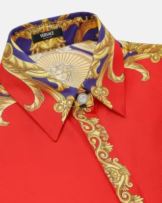 Cămașă din mătase Cheetah Barocco Silk