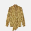 Cămașă din mătase cu imprimeu Cheetah Allover Cămașă din mătase cu imprimeu Cheetah Allover