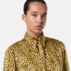 Cămașă din mătase cu imprimeu Cheetah Allover Cămașă din mătase cu imprimeu Cheetah Allover