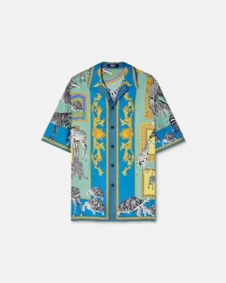 Cămașă din mătase Versace Safari