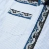 Cămașă din poplin de bumbac cu dungi imprimate Cămașă din poplin de bumbac cu dungi imprimate