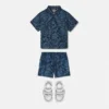 Cămașă din poplin de bumbac cu imprimeu pentru bebeluși Cămașă din poplin de bumbac cu imprimeu pentru bebeluși