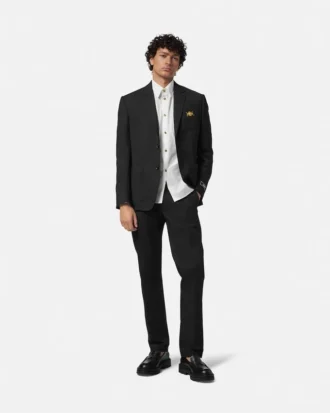 Cămașă din poplin de bumbac jacquard