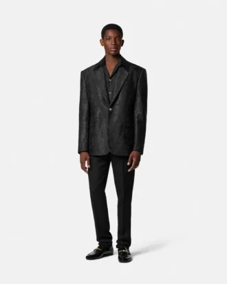 Cămașă din poplin de bumbac jacquard