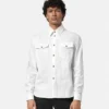 Cămașă din poplin de bumbac jacquard Cămașă din poplin de bumbac jacquard
