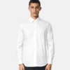 Cămașă din poplin de bumbac jacquard Cămașă din poplin de bumbac jacquard