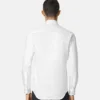 Cămașă din poplin de bumbac jacquard Cămașă din poplin de bumbac jacquard