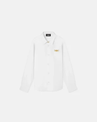 Cămașă din poplin de bumbac pentru copii