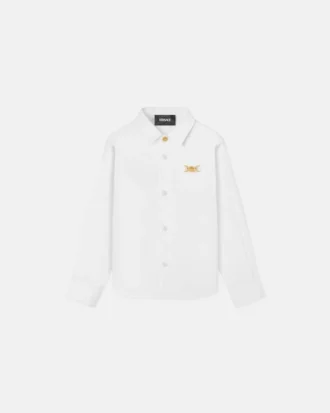 Cămașă din poplin de bumbac pentru copii