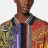 Cămașă din tricot de mătase imprimat Cămașă din tricot de mătase imprimat