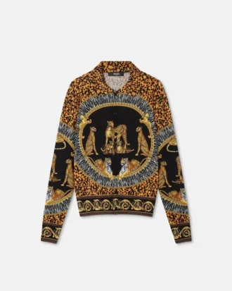 Cămașă din tricot de mătase Wild Cats
