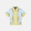 Cămașă din twill de mătase cu imprimeu pentru copii Cămașă din twill de mătase cu imprimeu pentru copii