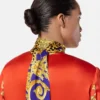 Cămașă Lavallière din mătase Barocco Silk Cheetah Cămașă Lavallière din mătase Barocco Silk Cheetah