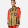 Cămașă Lavallière din mătase Barocco Silk Cheetah Cămașă Lavallière din mătase Barocco Silk Cheetah