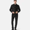 Cămașă lungă din jacquard cu imprimeu leopard