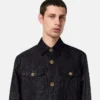 Cămașă lungă din jacquard cu imprimeu leopard
