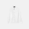 Cămașă pentru copii din bumbac poplin jacquard Cămașă pentru copii din bumbac poplin jacquard