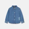 Cămașă pentru copii din denim cu logo vintage din anii ’90 Cămașă pentru copii din denim cu logo vintage din anii ’90