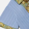 Cămașă pentru copii din poplin de bumbac cu imprimeu în dungi Cămașă pentru copii din poplin de bumbac cu imprimeu în dungi