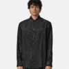 Cămașă regulată din amestec de mătase jacquard Cămașă regulată din amestec de mătase jacquard