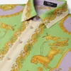 Cămașă regulată din twill de mătase imprimat Cămașă regulată din twill de mătase imprimat