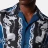 Cămașă slim din mătase twill cu imprimeu Cămașă slim din mătase twill cu imprimeu