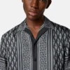 Cămașă slim din mătase twill cu imprimeu Cămașă slim din mătase twill cu imprimeu