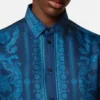 Cămașă slim din mătase twill cu imprimeu Cămașă slim din mătase twill cu imprimeu