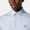 Cămașă slim din poplin de bumbac cu dungi Cămașă slim din poplin de bumbac cu dungi