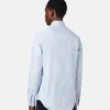 Cămașă slim din poplin de bumbac cu dungi Cămașă slim din poplin de bumbac cu dungi