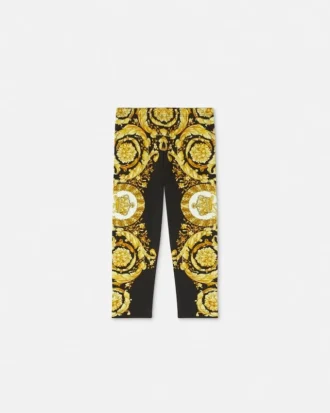 Colanți din bumbac elastic imprimați pentru copii