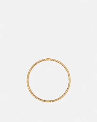 Colier tip choker din metal cu cristale Colier tip choker din metal cu cristale