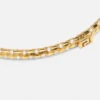 Colier tip choker din metal cu cristale Colier tip choker din metal cu cristale