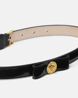 Copii Cureaua din piele lăcuită cu fundă Gianni Ribbon 2 cm Copii Cureaua din piele lăcuită cu fundă Gianni Ribbon 2 cm