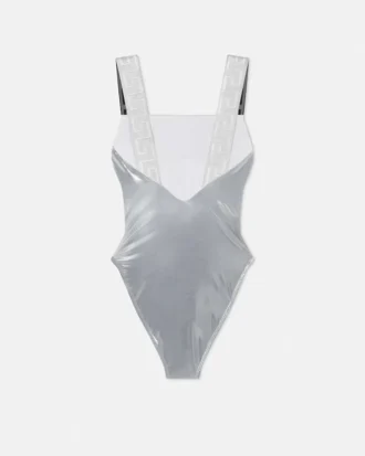 Costum de baie metalizat dintr-o singură piesă