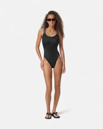 Costum de baie întreg din jacquard