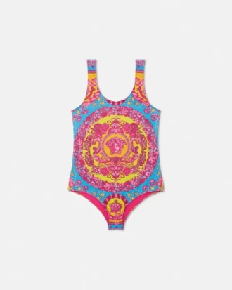 Costum de baie întreg pentru copii, cu imprimeu