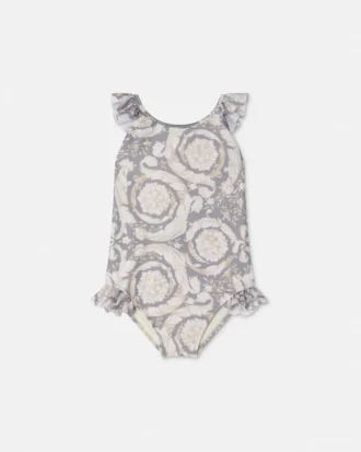 Costum de baie întreg pentru copii, cu imprimeu