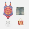 Costum de baie întreg pentru copii, cu imprimeu Costum de baie întreg pentru copii, cu imprimeu