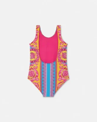 Costum de baie întreg pentru copii, cu imprimeu